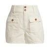 Veronica Beard Abigail High-Rise Cotton Shorts