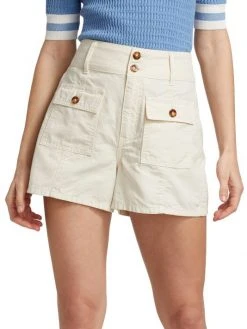 Veronica Beard Abigail High-Rise Cotton Shorts 11 Veronica Beard Abigail High-Rise Cotton Shorts -Veronica Beard shop unnamed file 1022
