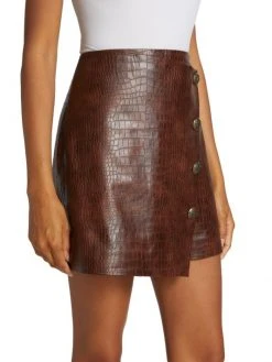 Veronica Beard Dinard Faux Leather Skirt -Veronica Beard shop unnamed file 1074