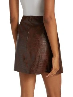 Veronica Beard Dinard Faux Leather Skirt -Veronica Beard shop unnamed file 1075