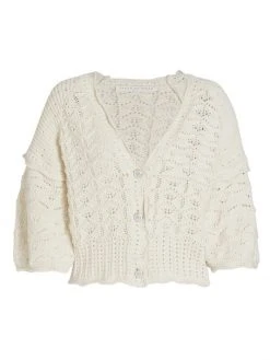Veronica Beard Fenimore Cropped Cardigan