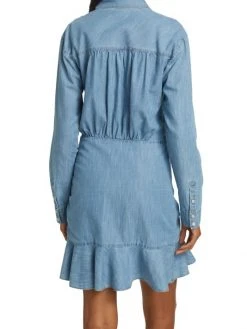 Veronica Beard Valle Ruffled Chambray Dress 6 Veronica Beard Valle Ruffled Chambray Dress -Veronica Beard shop unnamed file 11