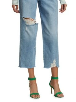 Veronica Beard Blake High-Rise Distressed Straight Crop Jeans 7 Veronica Beard Blake High-Rise Distressed Straight Crop Jeans -Veronica Beard shop unnamed file 1112