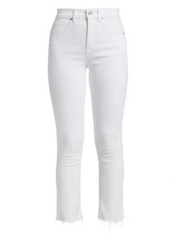 Veronica Beard Carly Kick Flare Cropped Jeans