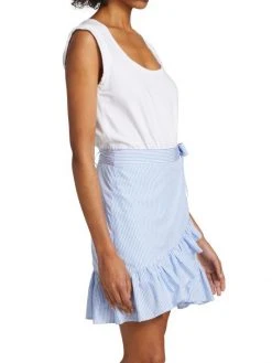 Veronica Beard Addyson Striped Cotton-Blend Wrap Dress 12 Veronica Beard Addyson Striped Cotton-Blend Wrap Dress -Veronica Beard shop unnamed file 1124