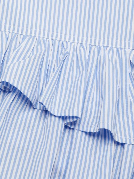 Veronica Beard Addyson Striped Cotton-Blend Wrap Dress 9 Veronica Beard Addyson Striped Cotton-Blend Wrap Dress - Image 7