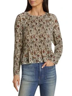 Veronica Beard Lewin Pleated Floral Top 11 Veronica Beard Lewin Pleated Floral Top -Veronica Beard shop unnamed file 1130