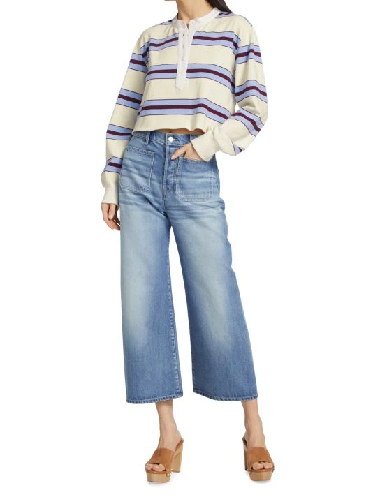 Veronica Beard Indri Cropped Rugby Top 4 Veronica Beard Indri Cropped Rugby Top - Image 2