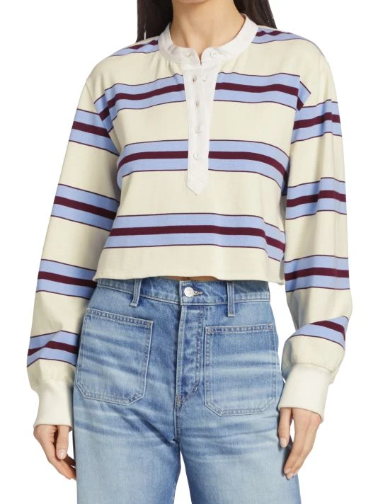 Veronica Beard Indri Cropped Rugby Top 5 Veronica Beard Indri Cropped Rugby Top - Image 3