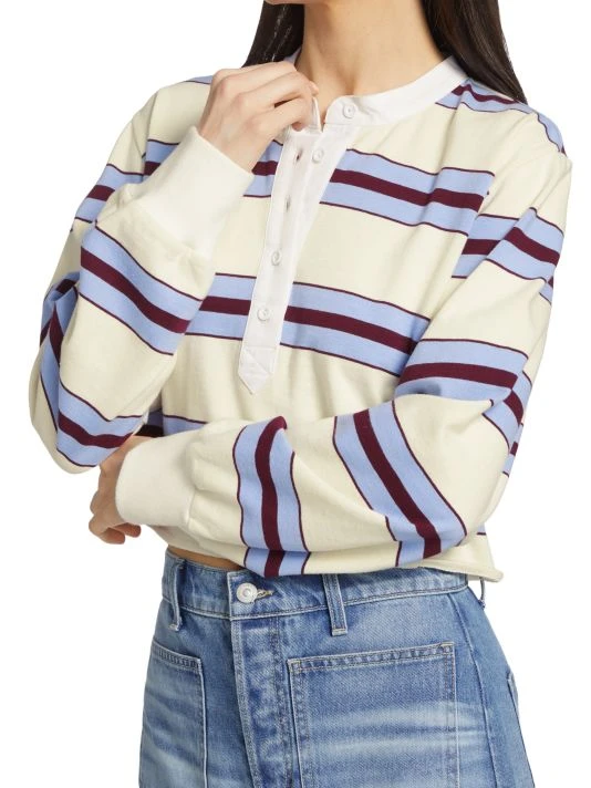 Veronica Beard Indri Cropped Rugby Top 8 Veronica Beard Indri Cropped Rugby Top - Image 6