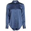 Veronica Beard Morgane Silk Button-Front Shirt