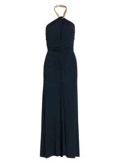 Veronica Beard Reze Chain-Link Halter Dress -Veronica Beard shop unnamed file 1176