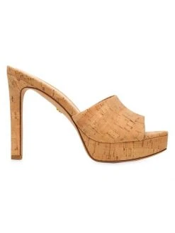 Veronica Beard Dali Faux Cork Platform Sandals