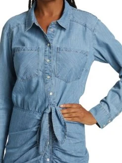 Veronica Beard Valle Ruffled Chambray Dress 7 Veronica Beard Valle Ruffled Chambray Dress -Veronica Beard shop unnamed file 12