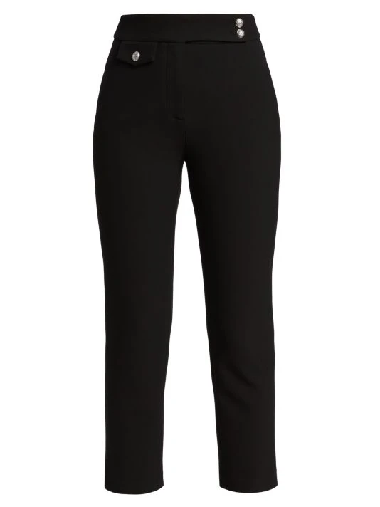 Veronica Beard Renzo Ankle Crop Pants Black 3 Veronica Beard Renzo Ankle Crop Pants Black