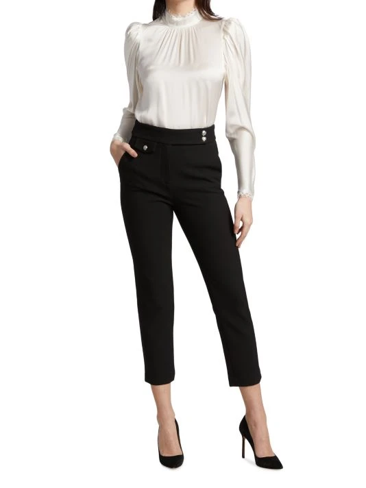 Veronica Beard Renzo Ankle Crop Pants Black 4 Veronica Beard Renzo Ankle Crop Pants Black - Image 2