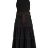 Veronica Beard Austyn Belted Cotton-Blend Midi-Dress Black 2 Veronica Beard Austyn Belted Cotton-Blend Midi-Dress Black -Veronica Beard shop unnamed file 1211