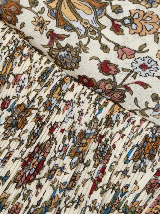 Veronica Beard Levine Pleated Floral Skirt 9 Veronica Beard Levine Pleated Floral Skirt - Image 7