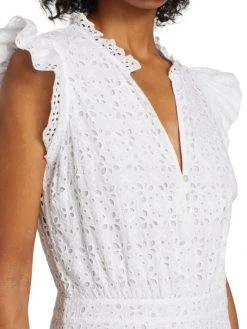 Veronica Beard Satori Eyelet Cap-Sleeve Dress 7 Veronica Beard Satori Eyelet Cap-Sleeve Dress -Veronica Beard shop unnamed file 1246