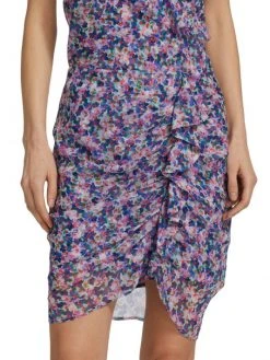 Veronica Beard Spencer Ruffle Silk Skirt -Veronica Beard shop unnamed file 1250