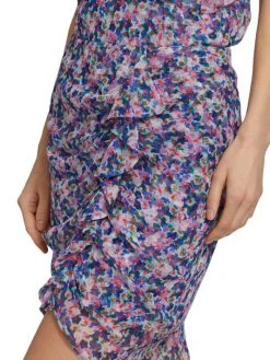 Veronica Beard Spencer Ruffle Silk Skirt -Veronica Beard shop unnamed file 1253