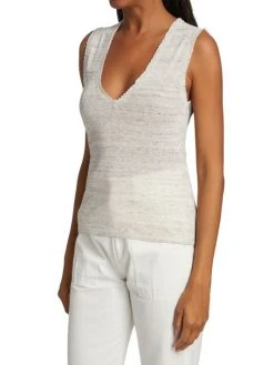 Veronica Beard Shaz Linen-Blend Knit Tank 12 Veronica Beard Shaz Linen-Blend Knit Tank -Veronica Beard shop unnamed file 1258