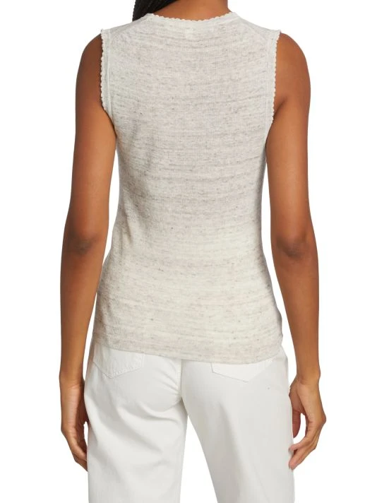 Veronica Beard Shaz Linen-Blend Knit Tank 7 Veronica Beard Shaz Linen-Blend Knit Tank - Image 5