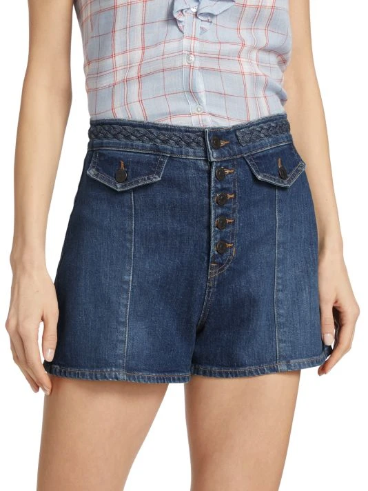 Veronica Beard Sophie Braided Stretch Denim Short 5 Veronica Beard Sophie Braided Stretch Denim Short - Image 3