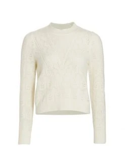 Veronica Beard Makani Pointelle Knit Pullover Sweater Ivory 9 Veronica Beard Makani Pointelle Knit Pullover Sweater Ivory -Veronica Beard shop unnamed file 1265