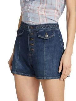Veronica Beard Sophie Braided Stretch Denim Short 12 Veronica Beard Sophie Braided Stretch Denim Short -Veronica Beard shop unnamed file 127