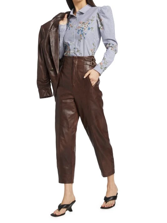 Veronica Beard Signy Embroidered Striped Cotton Shirt 4 Veronica Beard Signy Embroidered Striped Cotton Shirt - Image 2