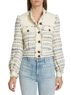 Veronica Beard Darren Cropped Tweed Jacket -Veronica Beard shop unnamed file 1311