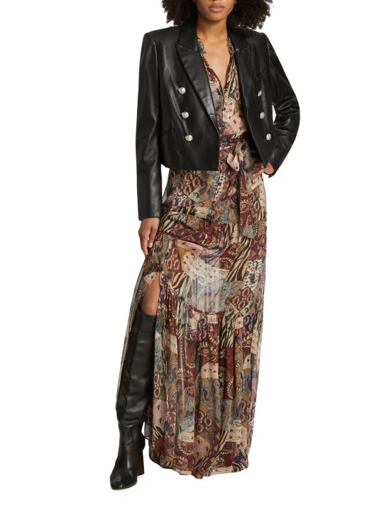 Veronica Beard Isra Printed Silk Maxi Dress 4 Veronica Beard Isra Printed Silk Maxi Dress - Image 2