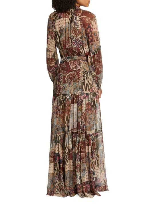 Veronica Beard Isra Printed Silk Maxi Dress 7 Veronica Beard Isra Printed Silk Maxi Dress - Image 5
