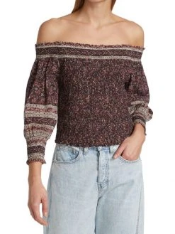 Veronica Beard Rosalinda Smocked Off-The-Shoulder Top 11 Veronica Beard Rosalinda Smocked Off-The-Shoulder Top -Veronica Beard shop unnamed file 1352