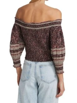 Veronica Beard Rosalinda Smocked Off-The-Shoulder Top 13 Veronica Beard Rosalinda Smocked Off-The-Shoulder Top -Veronica Beard shop unnamed file 1354