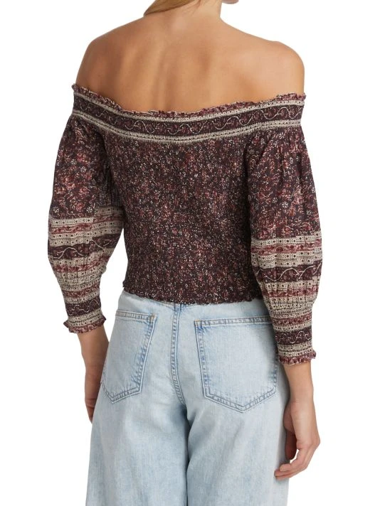 Veronica Beard Rosalinda Smocked Off-The-Shoulder Top 7 Veronica Beard Rosalinda Smocked Off-The-Shoulder Top - Image 5