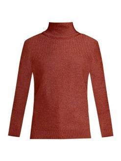 Veronica Beard Ribbed Cashmere Turtleneck