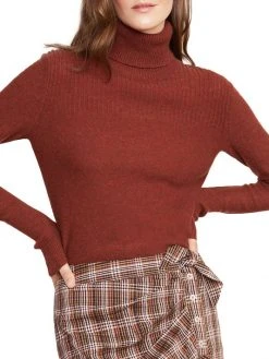 Veronica Beard Ribbed Cashmere Turtleneck -Veronica Beard shop unnamed file 1379