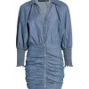 Veronica Beard Allie Ruched Chambray Minidress -Veronica Beard shop unnamed file 1402
