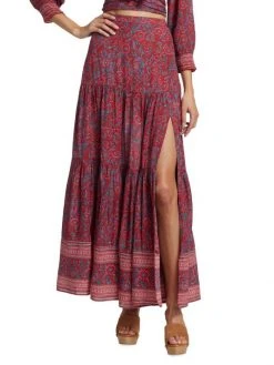 Veronica Beard Serence Floral Tiered Midi-Skirt -Veronica Beard shop unnamed file 1421