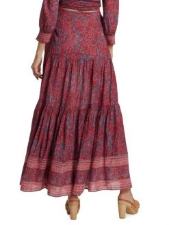 Veronica Beard Serence Floral Tiered Midi-Skirt -Veronica Beard shop unnamed file 1423