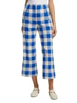 Veronica Beard Dova Checked Cropped Pants 4 Veronica Beard Dova Checked Cropped Pants -Veronica Beard shop unnamed file 1441