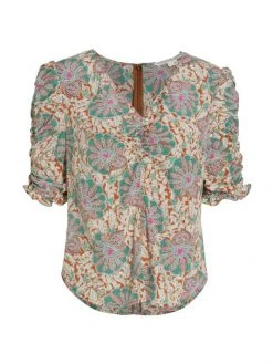 Veronica Beard Henrieta Paisley Top