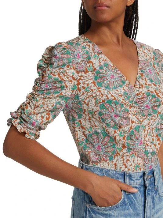 Veronica Beard Henrieta Paisley Top 8 Veronica Beard Henrieta Paisley Top - Image 6