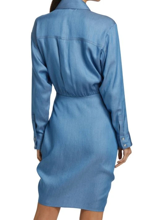 Veronica Beard Sierra Ruched Shirtdress 7 Veronica Beard Sierra Ruched Shirtdress - Image 5