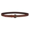 Veronica Beard Leo Braided Leather Belt Black