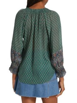 Veronica Beard Amato Paisley Silk Top -Veronica Beard shop unnamed file 156