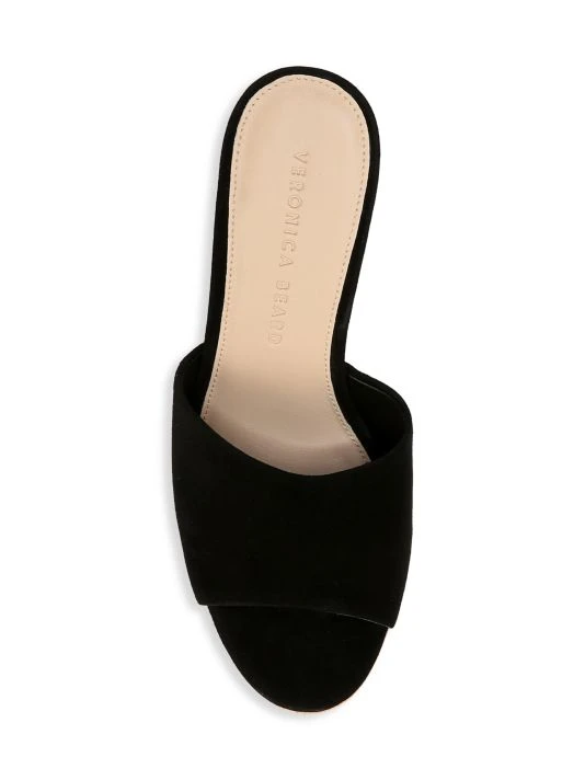 Veronica Beard Dali Suede & Cork Wedge Platform Sandals 7 Veronica Beard Dali Suede & Cork Wedge Platform Sandals - Image 5