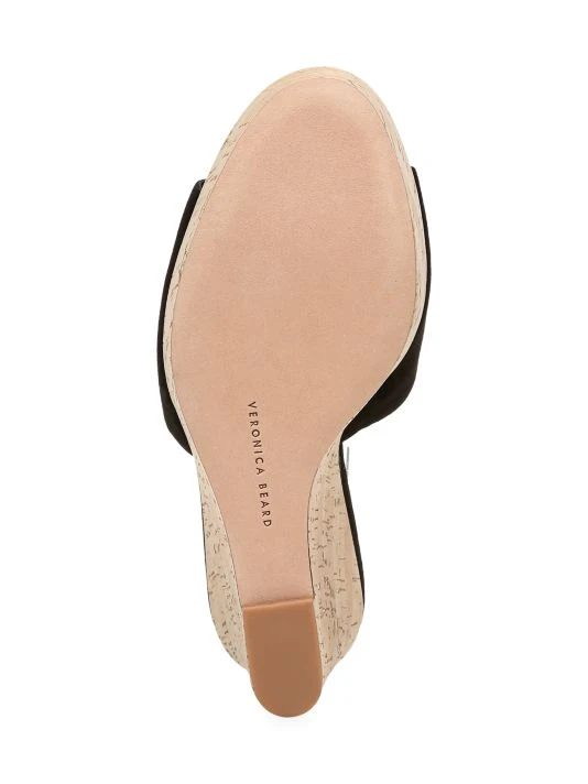 Veronica Beard Dali Suede & Cork Wedge Platform Sandals 8 Veronica Beard Dali Suede & Cork Wedge Platform Sandals - Image 6